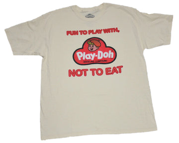 Playdoh Mens T-Shirt - Logo Fun To Play With Not To Eat