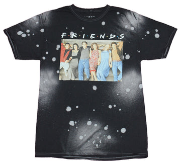 FRIENDS Mens T-Shirt -Distress Pic of the 6 NBC Sitcom Stars