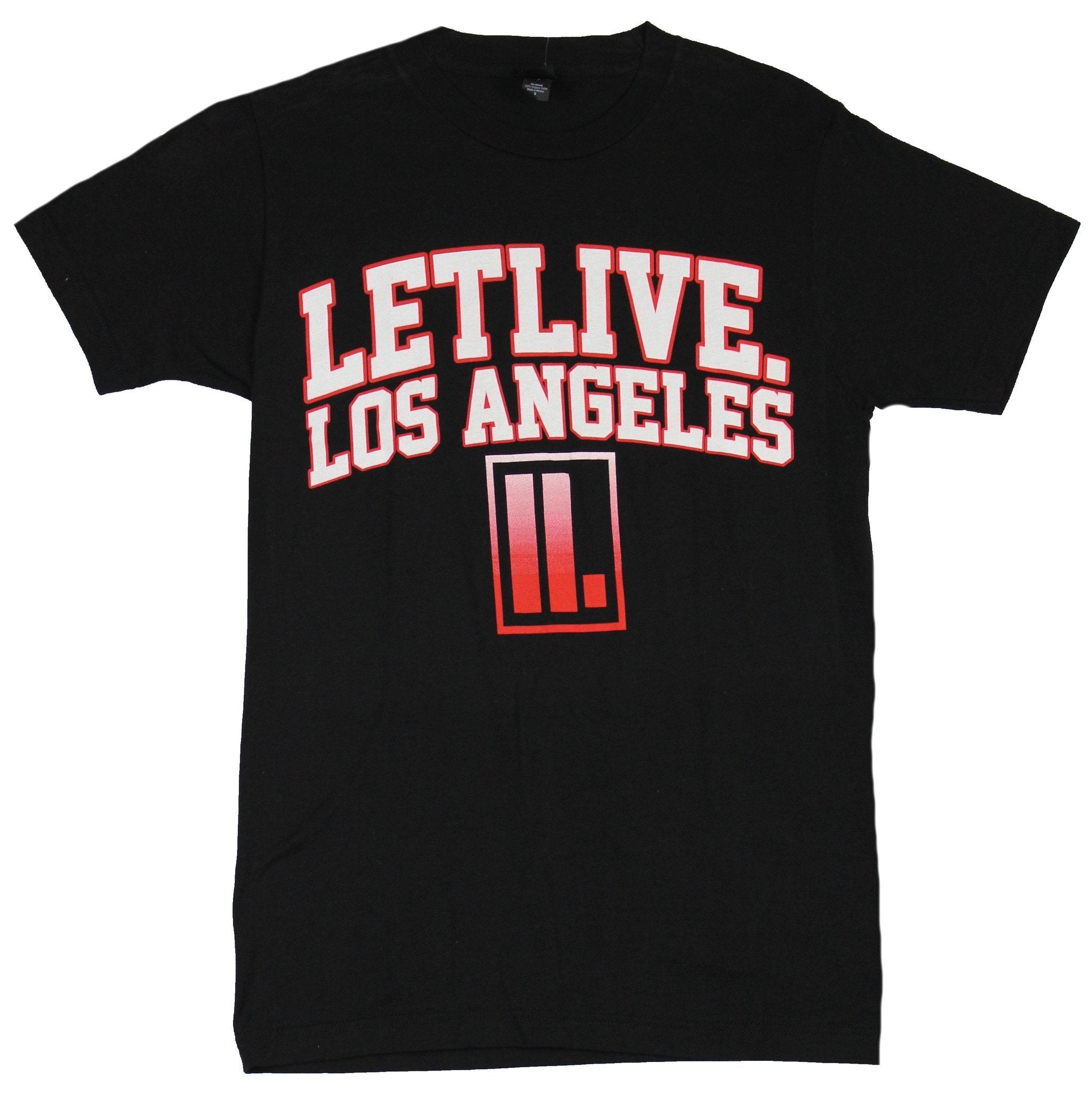 LetLive Mens T-Shirt - Let Live Los Angeles Equalizer Image