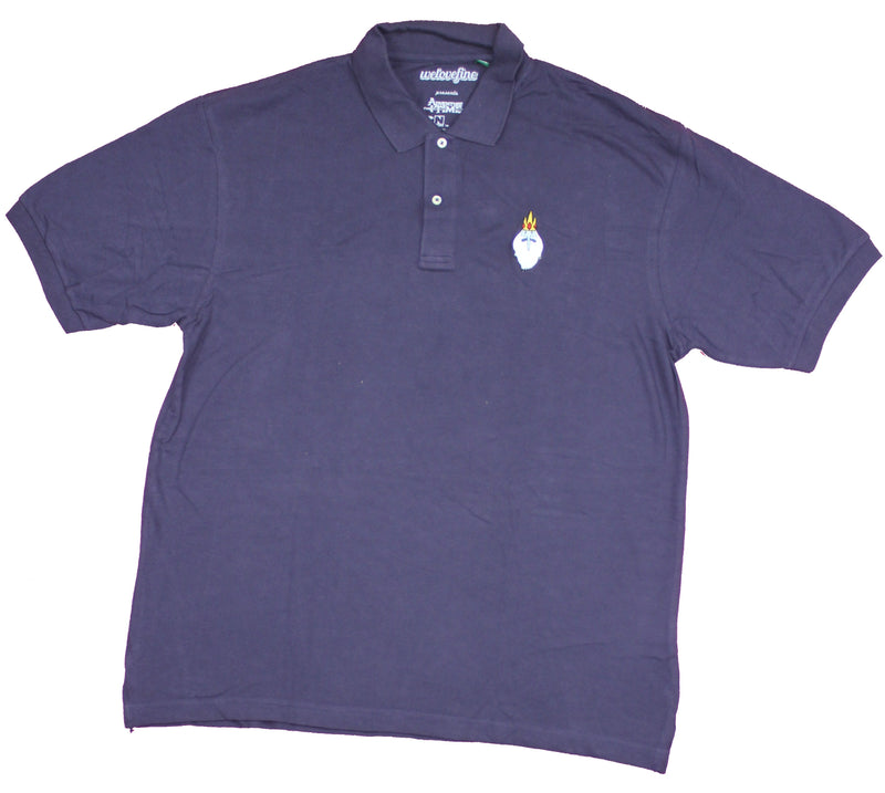 Adventure Time Mens Polo Style Shirt - Ice King Lapel Image