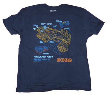 Mass Effect Andromeda Mens T-Shirt - Nomad ND1 Schematics