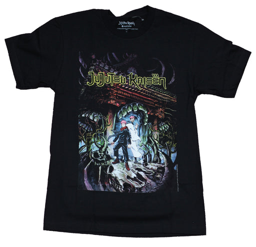 Jujutsu Kaisen Mens T-Shirt - Yuji Itadori and Ryomen Sukuna Malevolent Shrine - Inmyparentsbasement.com