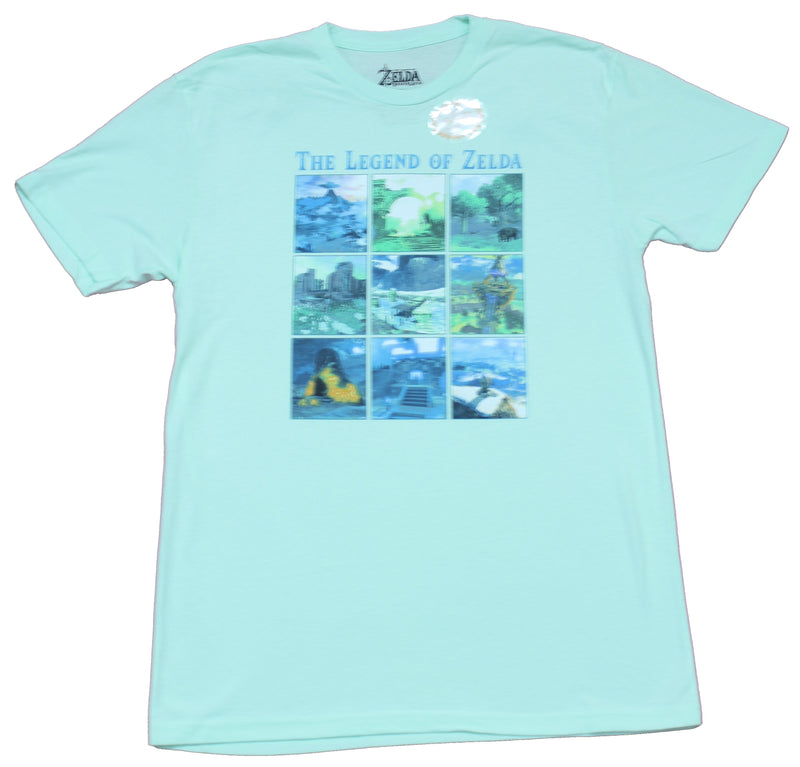 Legend of Zelda Mens T-Shirt - Locations From Breath of The Wild