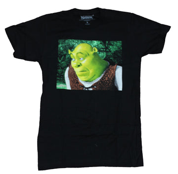 Shrek Mens T-Shirt - Doubting Shrek Face Meme Image