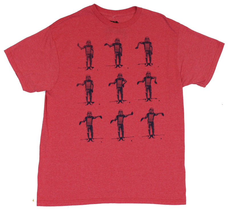 Star Wars Mens T-Shirt - Stormtrooper Popping and Locking 9 Part Instruction