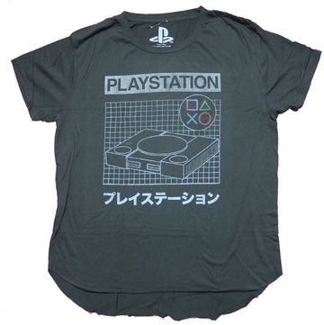 Playstation Mens T-Shirt  - Schematics Box Over Kanji