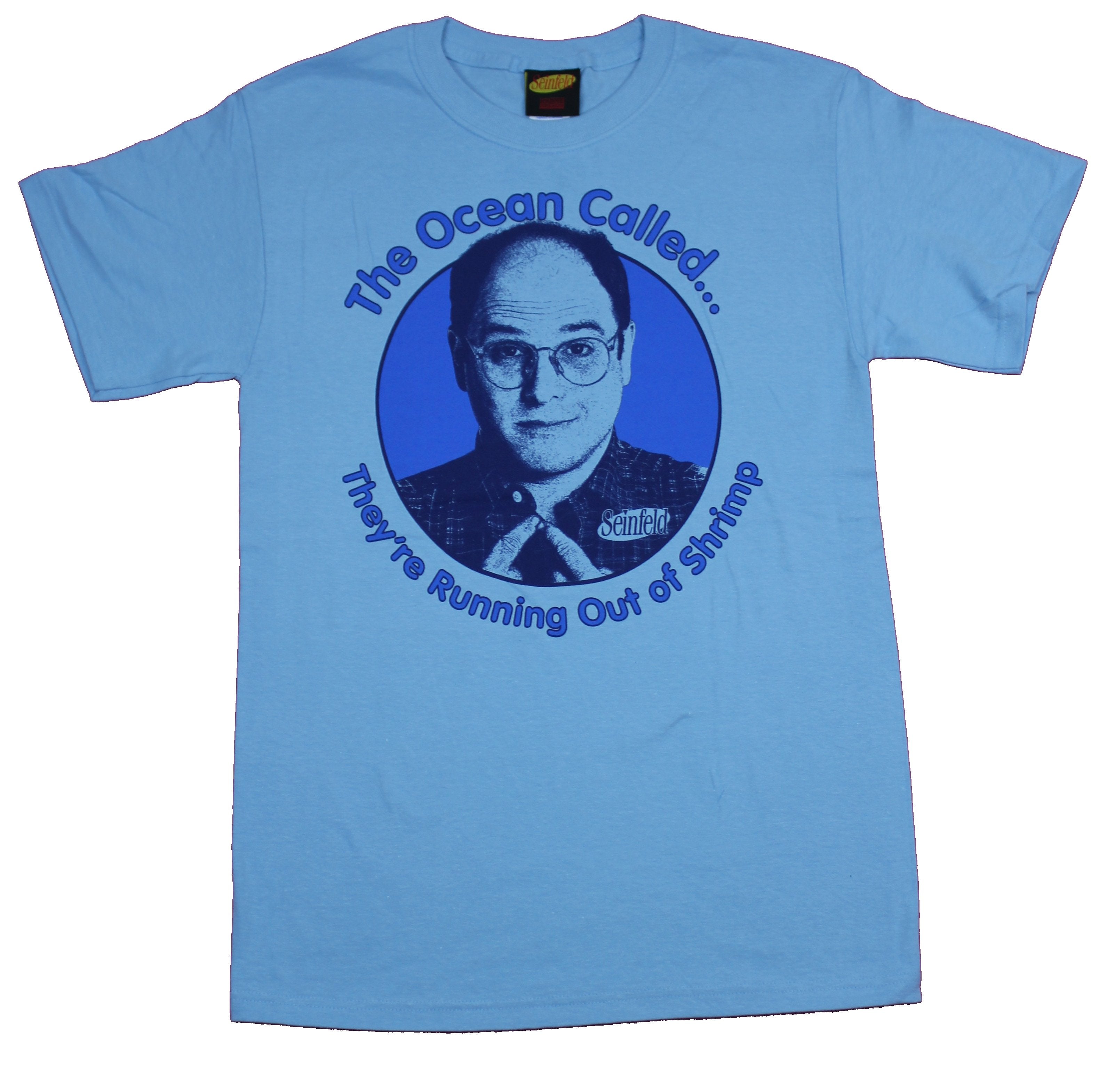 Seinfeld Mens T-Shirt  - George Costanza The Ocean Called ? Shrimp