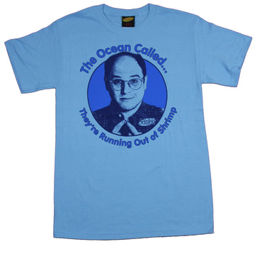 Seinfeld Mens T-Shirt  - George Costanza The Ocean Called ? Shrimp