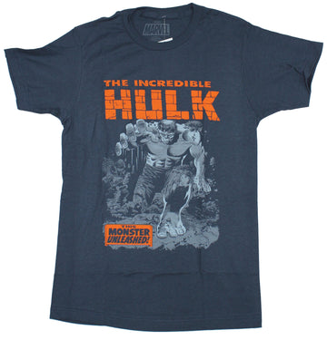 Hulk  Marvel Comics Mens T-Shirt - Incredible This Monster Unleashed Breaking Through