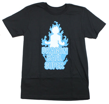 Dragon Ball Z Super Mens T-Shirt - Blue White Super Power Silhouette