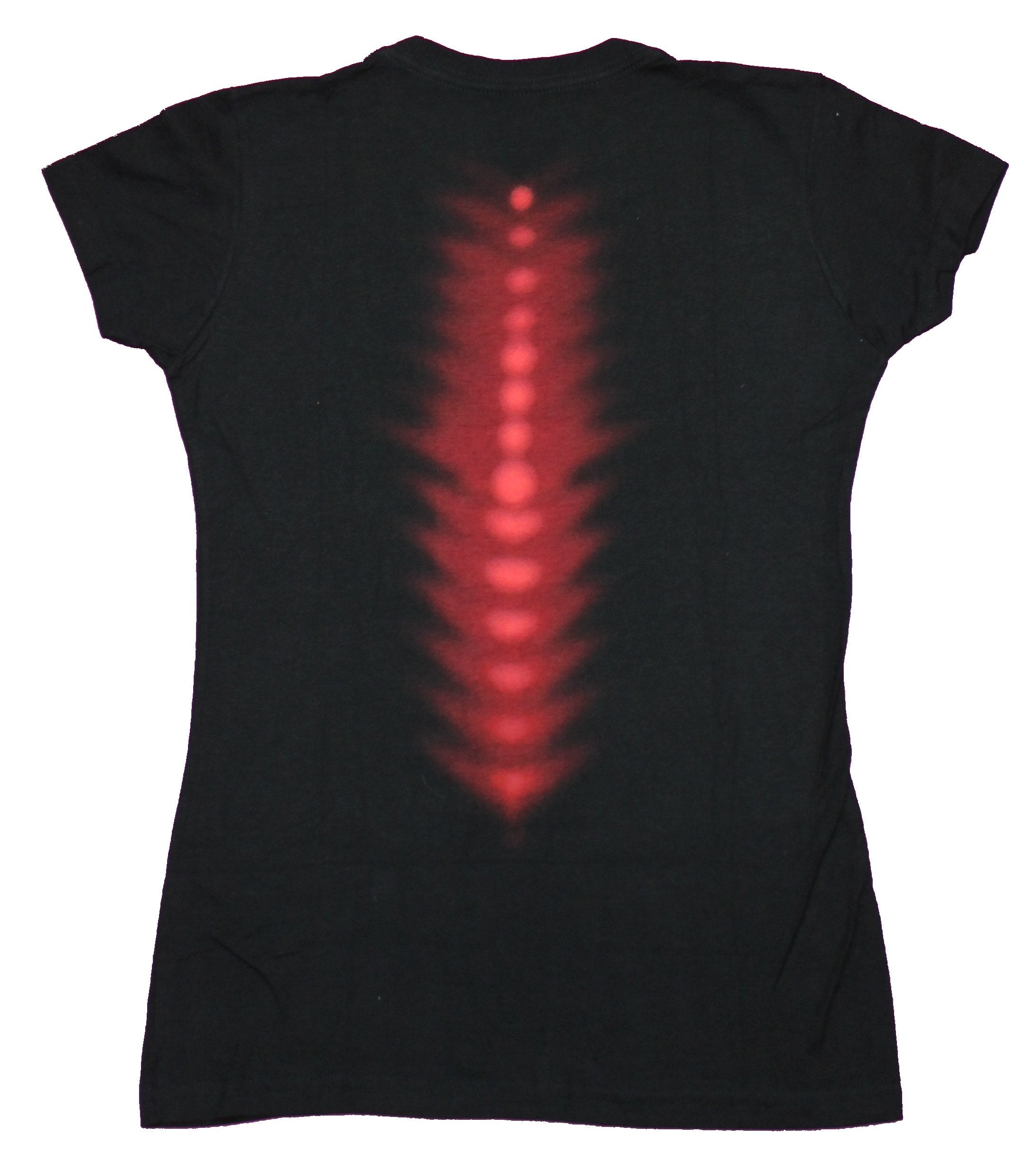 Battlestar Galactica Girls Juniors T-Shirt - Frak Me Spine Back