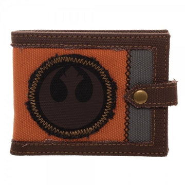 Bioworld Star Wars Episode 8 Canvas Rebel Boxed Mens Bi-fold Wallet