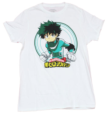 My Hero Academia Mens T-Shirt - Deku Izuku Midoriya Circle Target Image