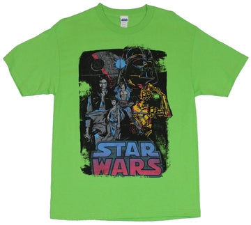 Star Wars Mens T-Shirt -  Stylized New Hope Style Image