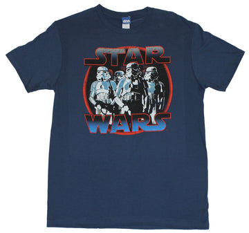 Star Wars Mens T-Shirt - Distressed Circle Stormtrooper Image