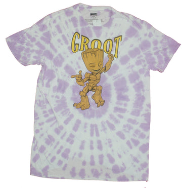 Guardians of The Galaxy Mens T-Shirt- Groot Dancing Around Kid