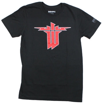 Wolfenstein II Mens T-Shirt - Classic Red 2 Logo Image