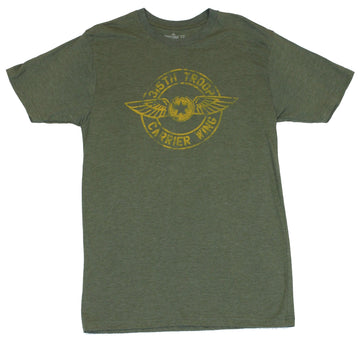 Army 315th Mens T-Shirt  - Troop Carrier Wing on Distressed on Military Green