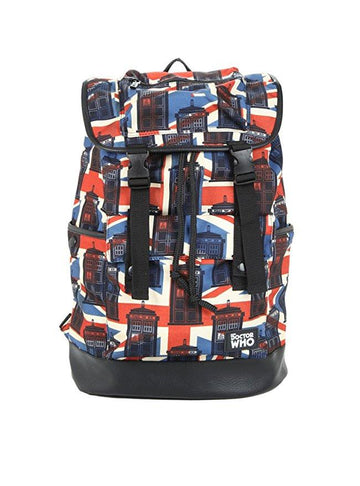 Doctor Who TARDIS Union Jack Slouch Backpack