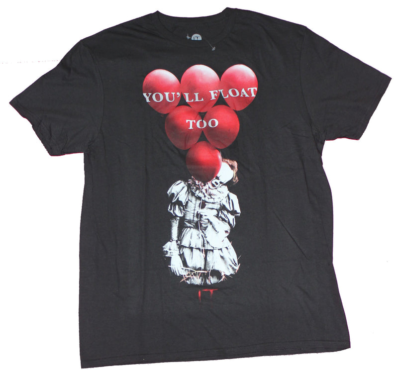 It Mens T-Shirt- You'll Float Too Pennywise With Balloons