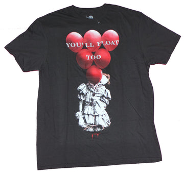 It Mens T-Shirt- You'll Float Too Pennywise With Balloons