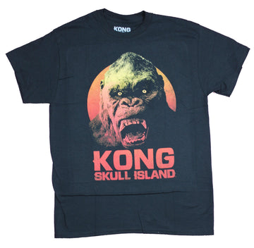 King Kong Mens T-Shirt - Skull Island Sunset Colored Scream