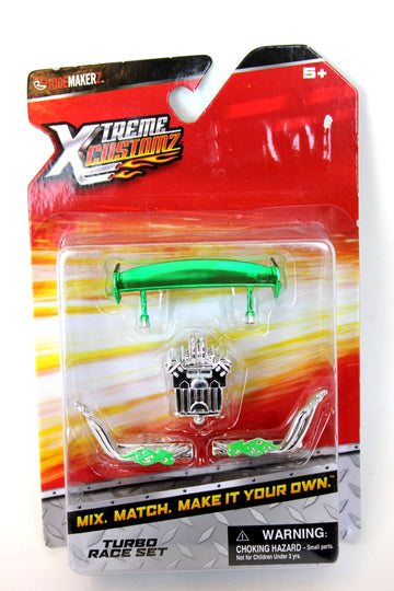 Ridemakerz Xtreme Customz Turbo Race Set Engine, Pipes & Green Spoiler