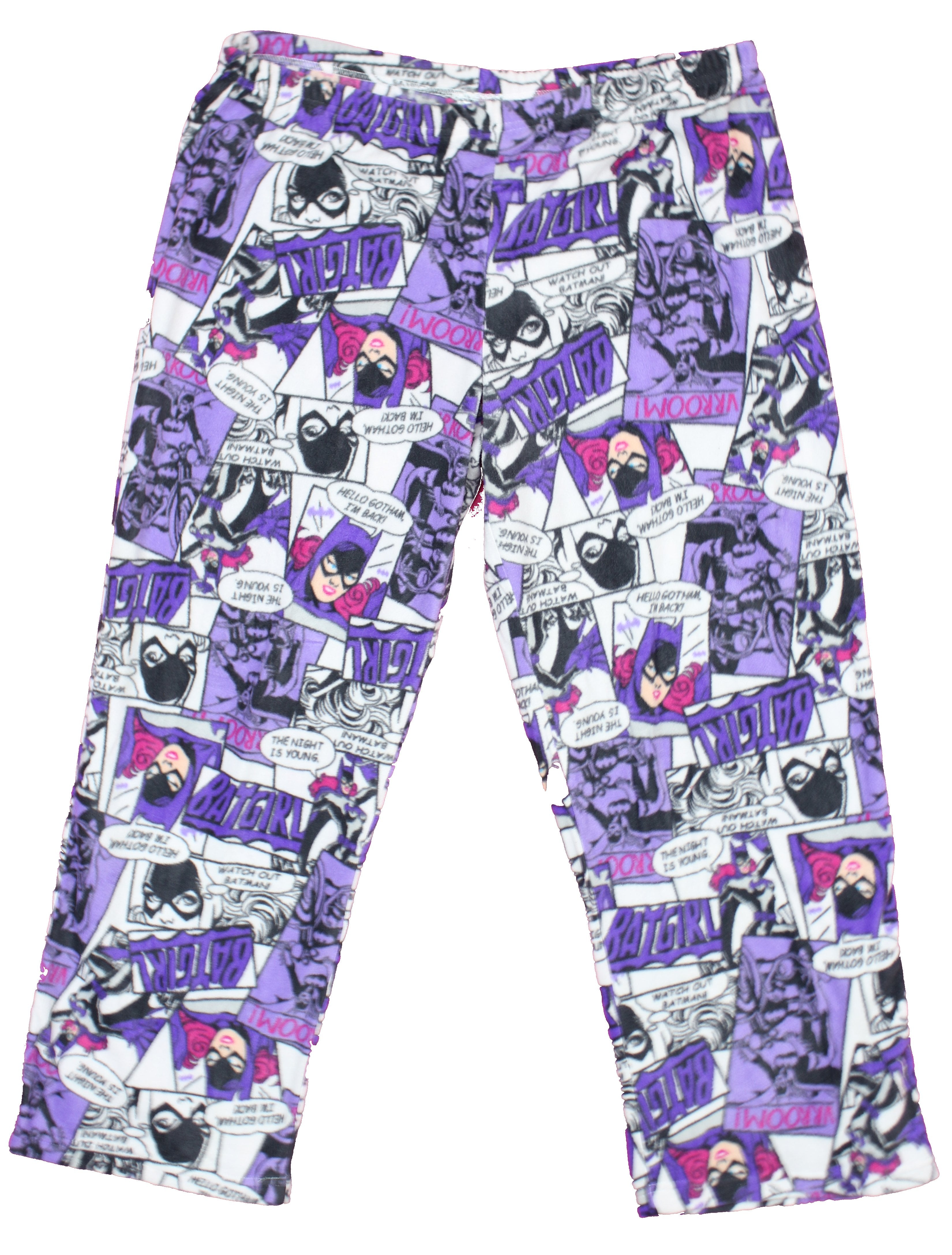 DC Batgirl Comic Panels All Over Print Microfleece Lounge Pajama Pants
