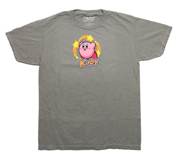 Kirby Mens T-Shirt - Standing on Name In Star Circle