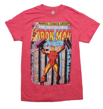 Iron Man Mens T-Shirt - Comic  Cover The Invincible Iron Man 100 July