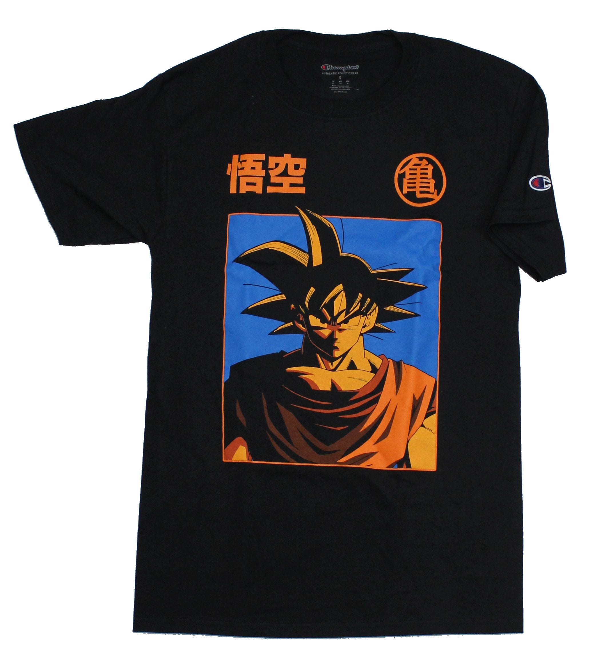 Dragon Ball Z Champion  Mens T-Shirt - Goku Blue orange Box Image