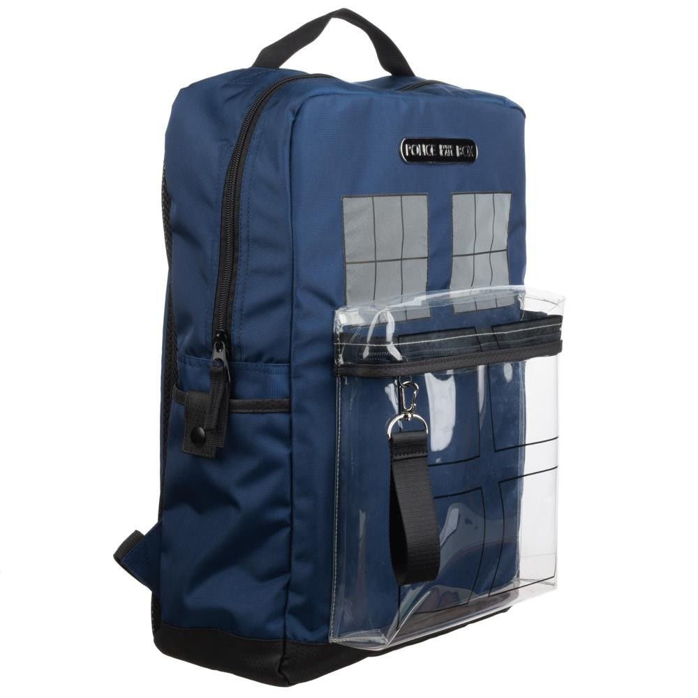 Doctor Who Tardis Backpack With Removable Envelope Pouch
