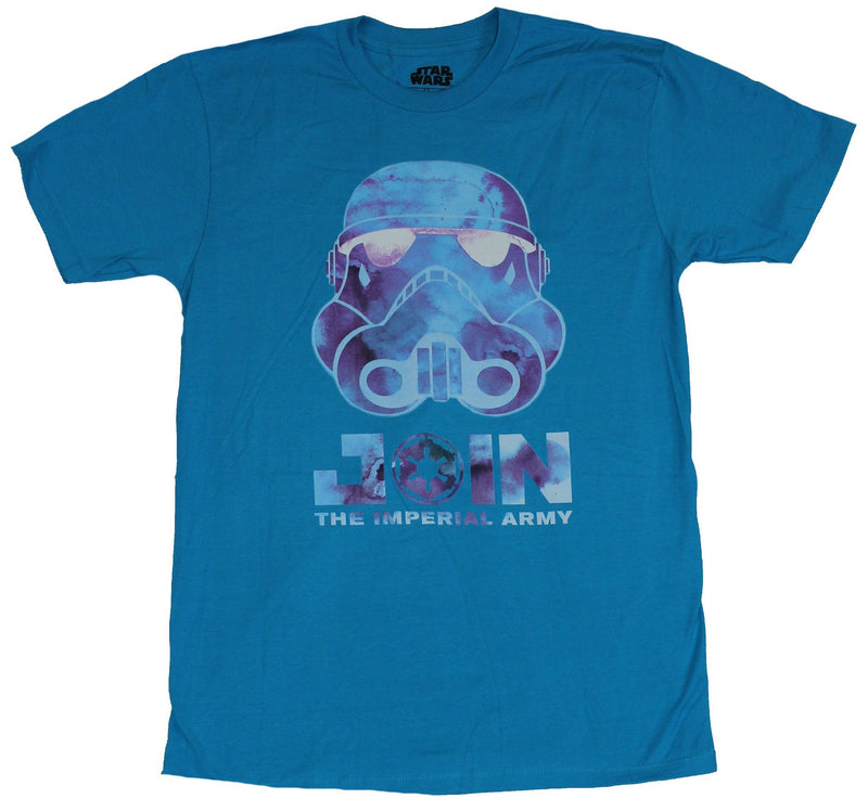Star Wars Mens T-Shirt - Join the Imperial Army Stormy Purple Stormtrooper Image - Inmyparentsbasement.com