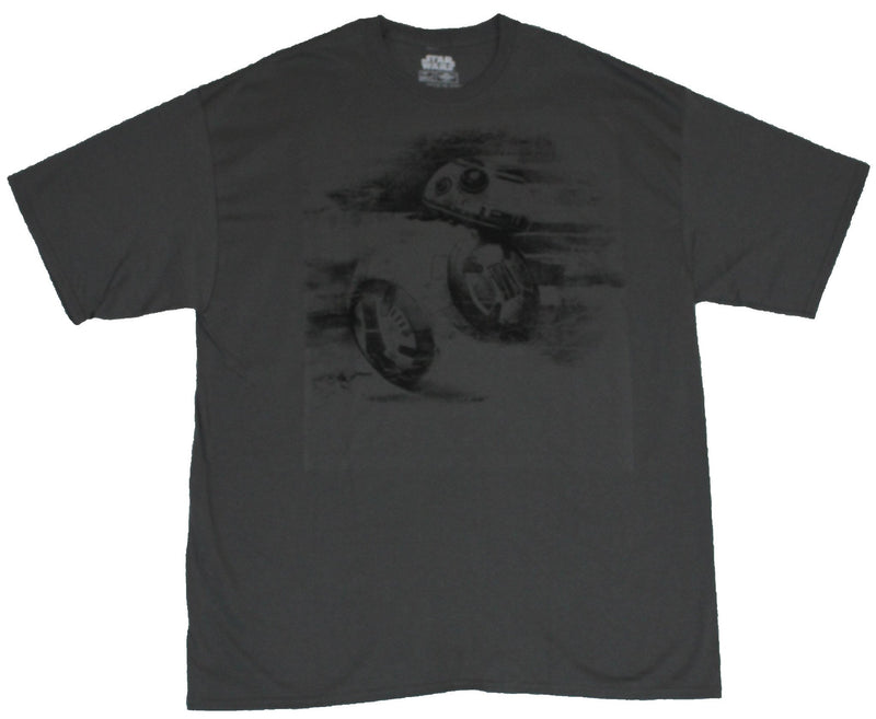 Star Wars Force Awakens Mens Tall T-Shirt  - Rolling Sketchy BB-8 Image