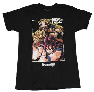 Dragon Ball Z Mens T-Shirt - Sayian Goku Version  Kanji Box Image