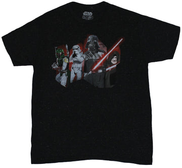 Star Wars Mens T-Shirt - Boba Fett Darth Vader Emperor Stormtrooper Slashes