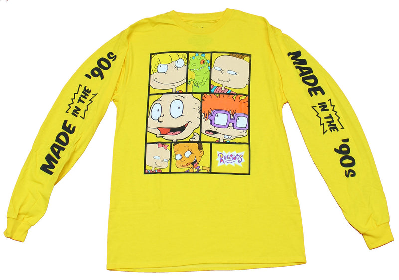 Rugrats Mens Long Sleeve T-Shirt - Made in the 90s Character Boxes