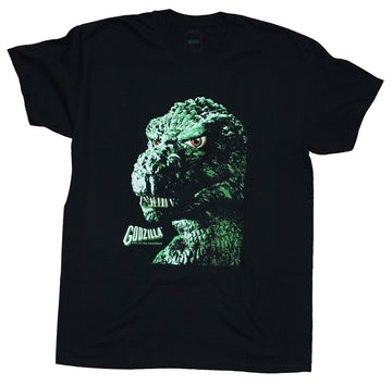 Godzilla Mens T-Shirt -King of Monster Side Green Profile Portrait