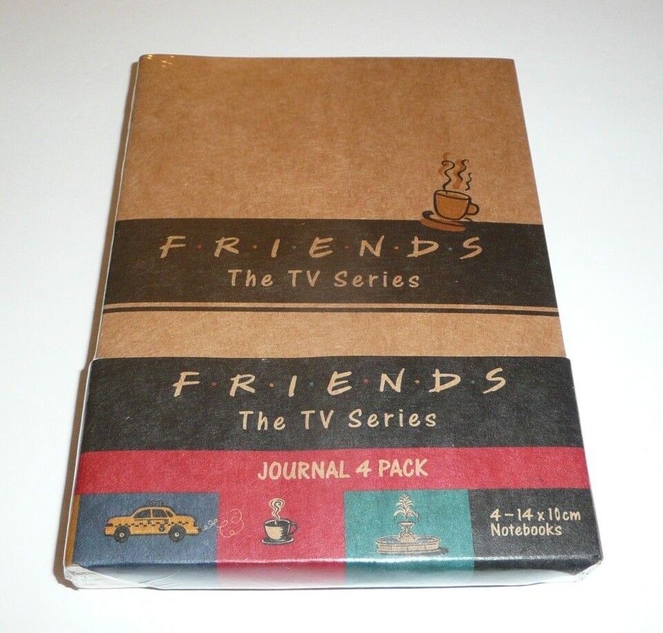 FRIENDS TV Series Mini Journals Pocket Notebooks Set of 4 with 2 Designs
