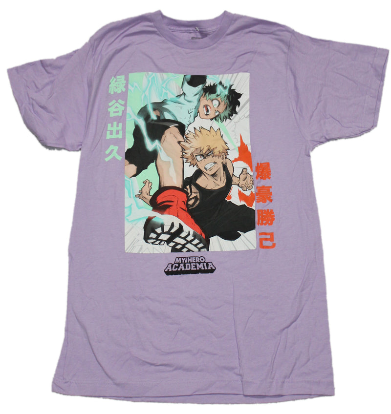 My Hero Academia Mens T-Shirt - Deku Bakugo Box Battle