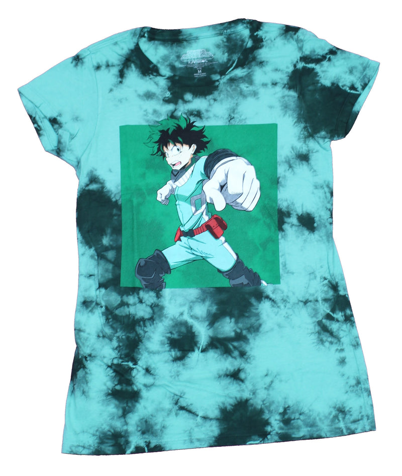 My Hero Academia Girls Juniors T-Shirt - Deku Action Punch Box Image