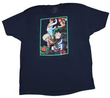 My Hero Academia Mens T-Shirt - Attacking Deku Bakugo Todoroki Box Image