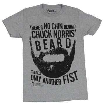 Chuck Norris Mens T-Shirt - "There is No Chin Behind Chucks Beard?." Image