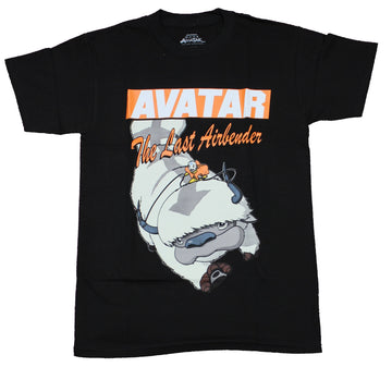 Avatar the Last Airbender Mens  T-Shirt - Aang Riding Appa Image