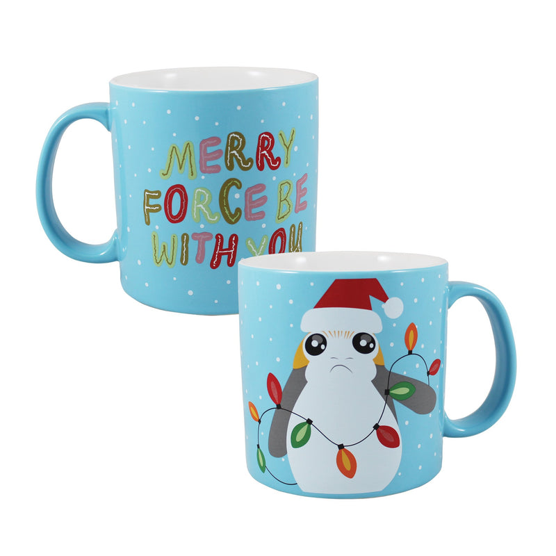 Vandor Star Wars Porg Holiday 20 oz. Ceramic Mug