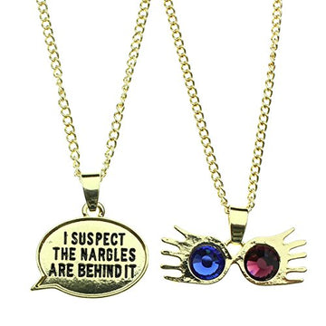 Harry Potter Luna Lovegood Necklace Set Spectrespecs Suspect Nargles Talk Bubble