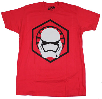 Star Wars Force Awakens Mens T-Shirt - First Order Stormtrooper in Logo Image