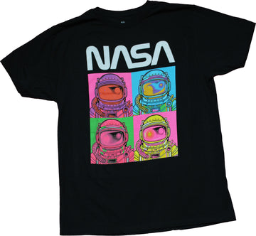 Nasa Mens T-Shirt  - Pop Colo Boxed Astronauts