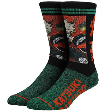 My Hero Academia Bakugo Statement Mens Sublimated Socks