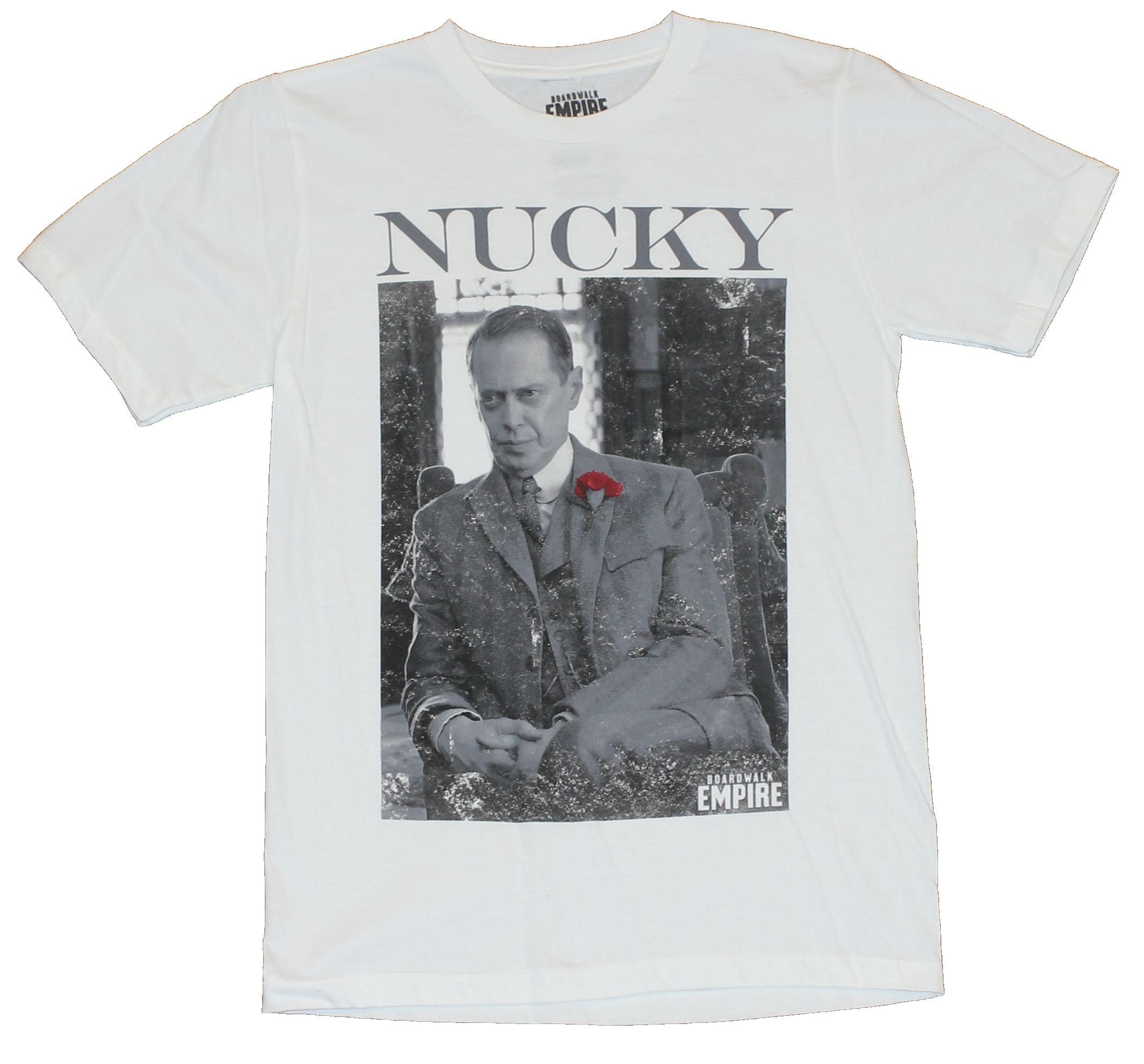 Boardwalk Empire Mens T-Shirt - "Nucky" Cracked Distressed Photo Image